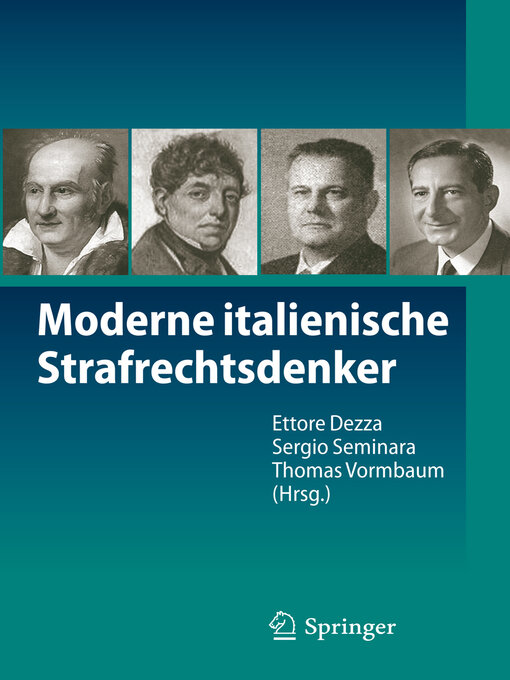 Title details for Moderne italienische Strafrechtsdenker by Ettore Dezza - Available